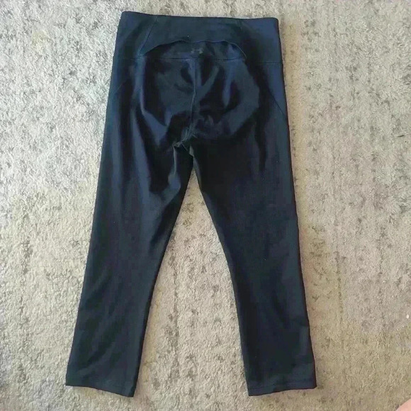Under Armour Womens Black Compression Ankle Length Leggings L - Picture 3 of 8